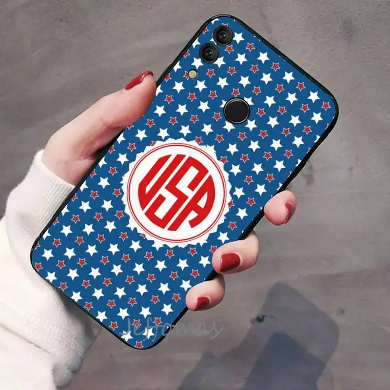 

America USA Flag Phone Case For Huawei Honor 7C 7A 8X 8A 9 10 10i Lite 20 NOVA 3i 3e
