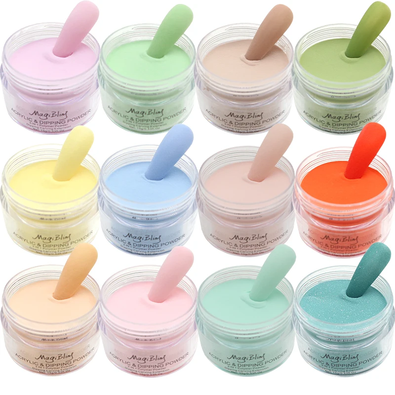15 г акриловую пудру светильник Цвет резьба Нейл полимерный бумажные формы для