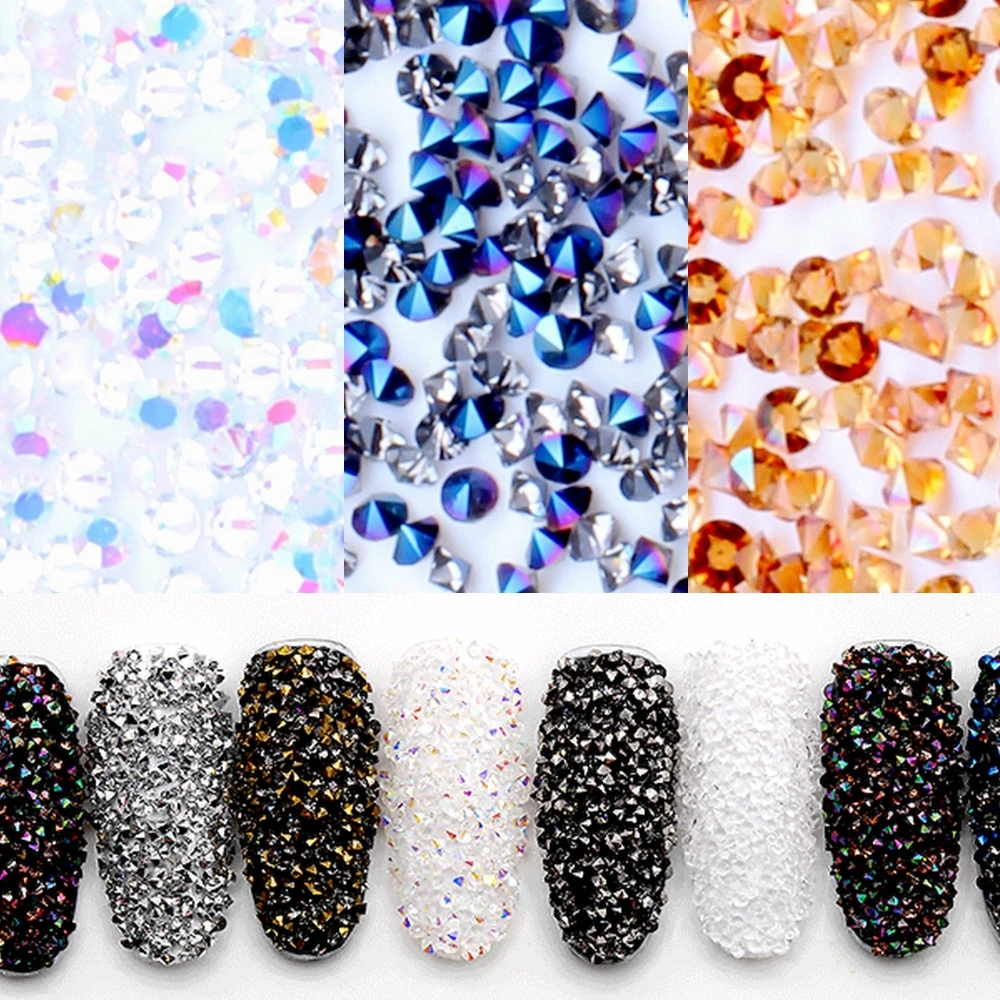 

New Arrival 140,000pcs Many Colors 1.1mm Zircon Rhinestones Micro Diamonds Mini 3D Nail Art Rhinestone Nails Decorations