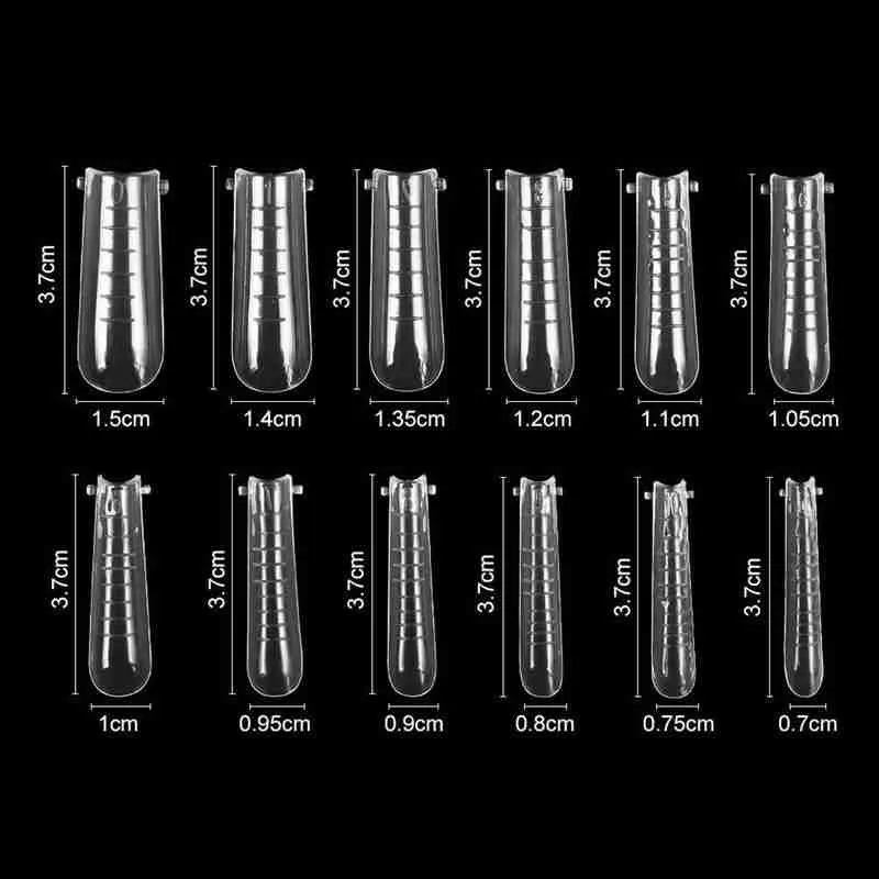 

Top Forms on Nails Nail Dual Forms Tips Quick Building Gel Nail Form Top Extension Forms Clip 1pc Tips Mold Molds Build M8E8