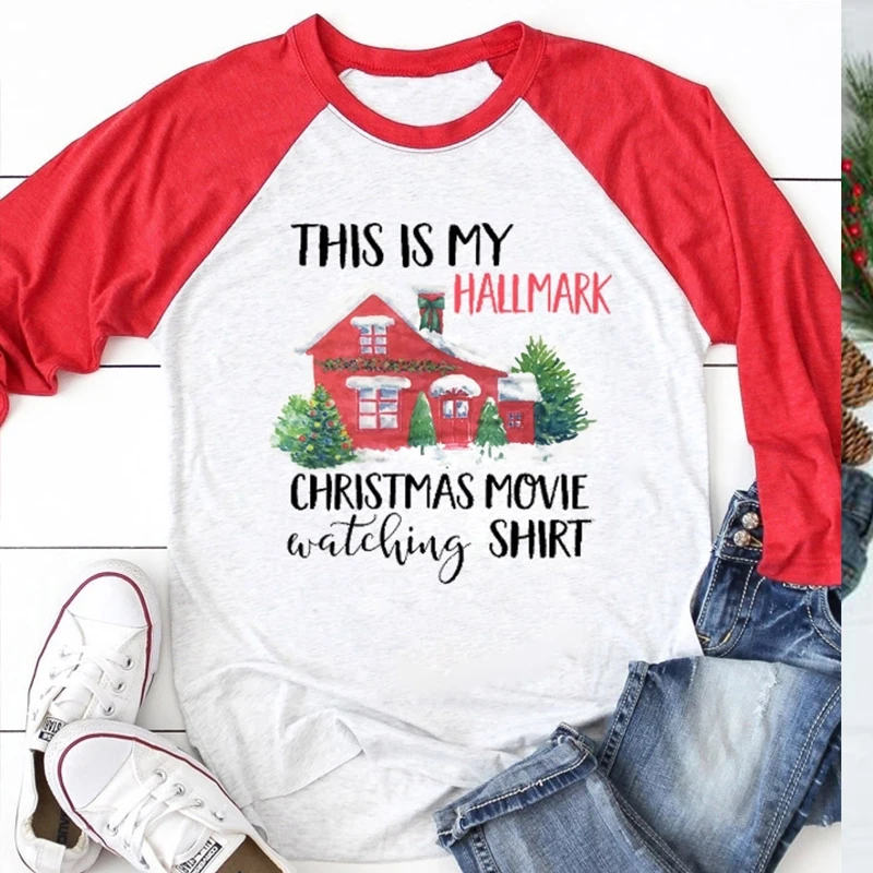 Hot Tee Plus Size Shirt Harajuku Top Cool Merry Christmas Women T-shirt Fall Autumn Womens Female Tshirt Tops | Женская одежда