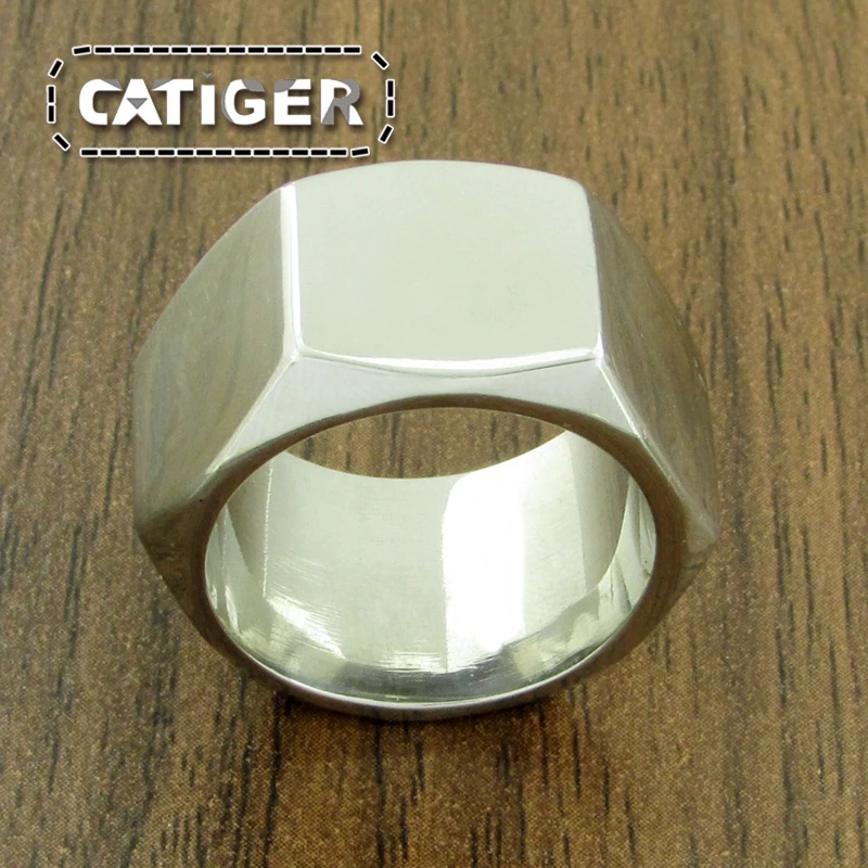 Бесплатная доставка Панк Размер 7 ~ 13 # 316L нержавеющая сталь гайка байкерское
