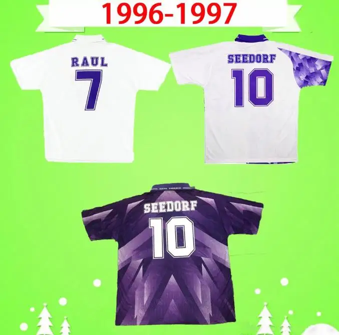 

96 97 Retro Prowow Men Shirt Suker Seedoef Raul Zamorano Redondo Laudrup Shirt