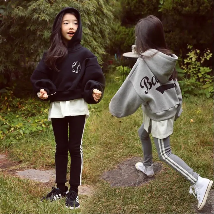 Одежда для девочек 2 комплекта новый осенний спортивный костюм детская одежда