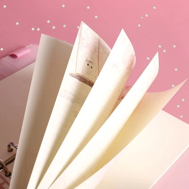2021 A6 Kawaii Свободные блокноты и журналы милые кольцевые ежедневники Еженедельный