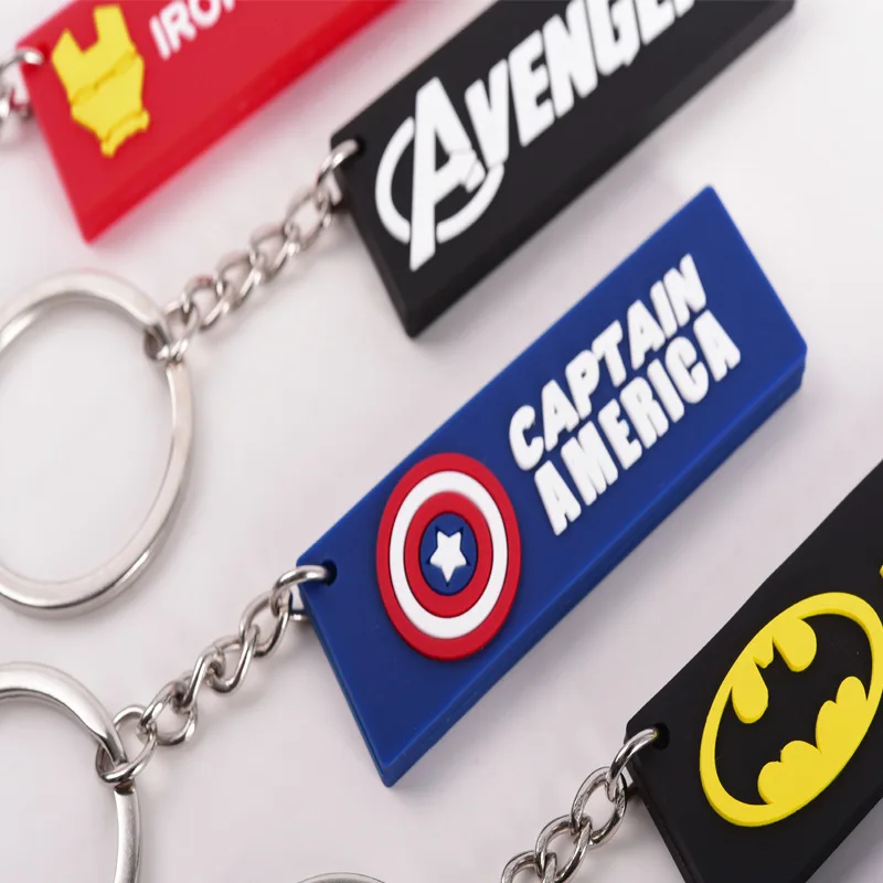 Avengers Endgame Silicone Keychain llaveros Key Chain ring Bag Charm Holder porte clef marvel stitch chaveiro Car Quantum | Украшения и