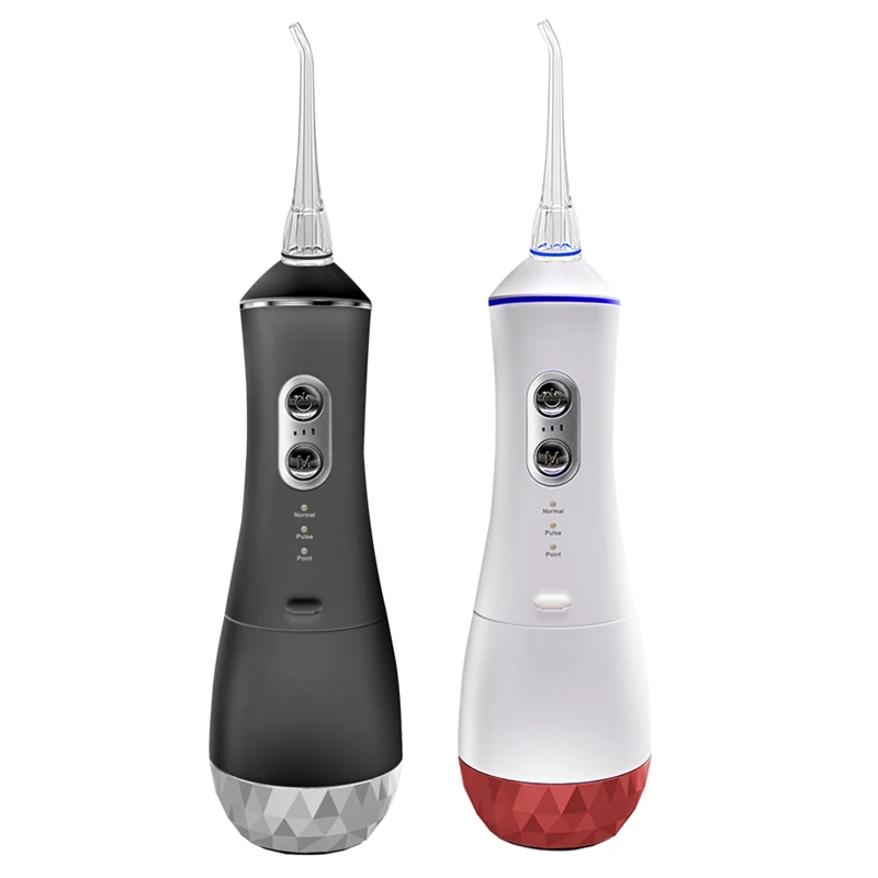 

HAEGER-Water Floss Portable Oral Irrigator 3 Modes 4 Replaceable Jet Heads Rechargeable Waterproof Tooth Cleaner
