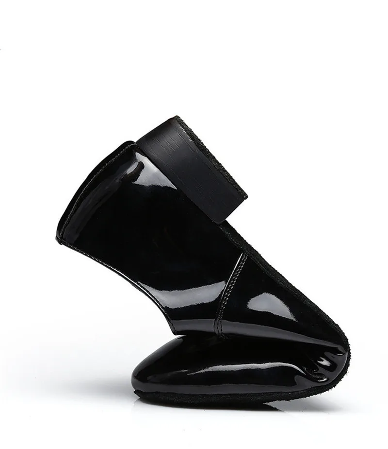 The Latest Modern Men's Ballroom Dance Tango Latin Dance Shoes Soft Bottom 3.5 CM Jazz Shoes Black 2019 Boys Dance Shoes