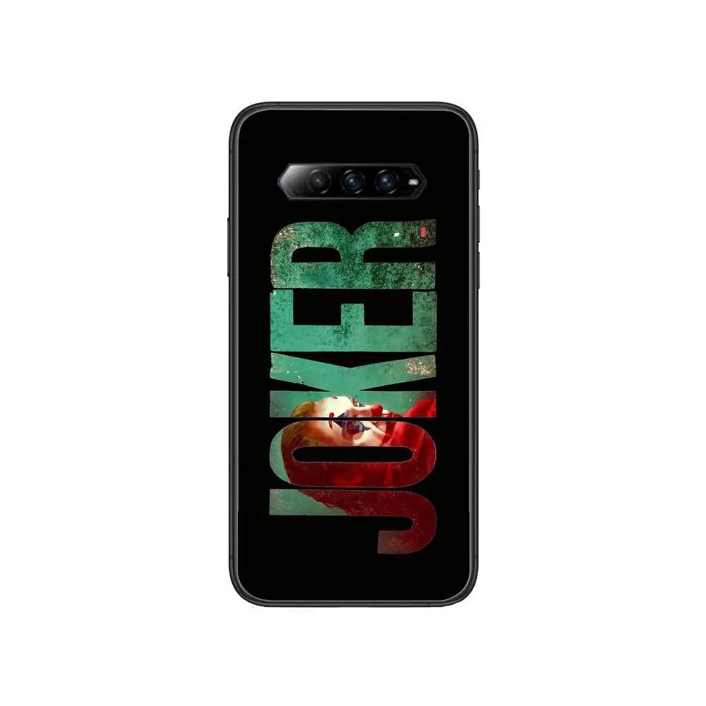 

Luxury Shell 3D Film The Joker Joaquin Anime Phone Case For xiaomi Black Shark 2 3 3s 4 Pro Helo Black Cover Silicone Back Pret