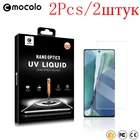 2 штук Mocolo UV жидкое олеофобное покрытие 3D 9 H Изогнутый край полное покрытие защитное стекло защитная пленка для на самсунг нот 20 ультра 2020г нот20 20ультра 5Б Samsung Galaxy Note 20 Ultra 5G Global 256512 ГБ