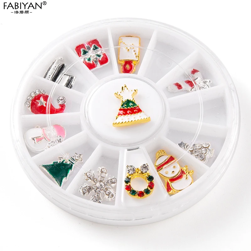 Рождественский дизайн ногтей украшение для маникюр УФ Гель лак ботинки со