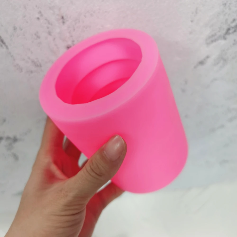 Форма для мыла с геометрическим цилиндром овальным стержнем силиконовая форма