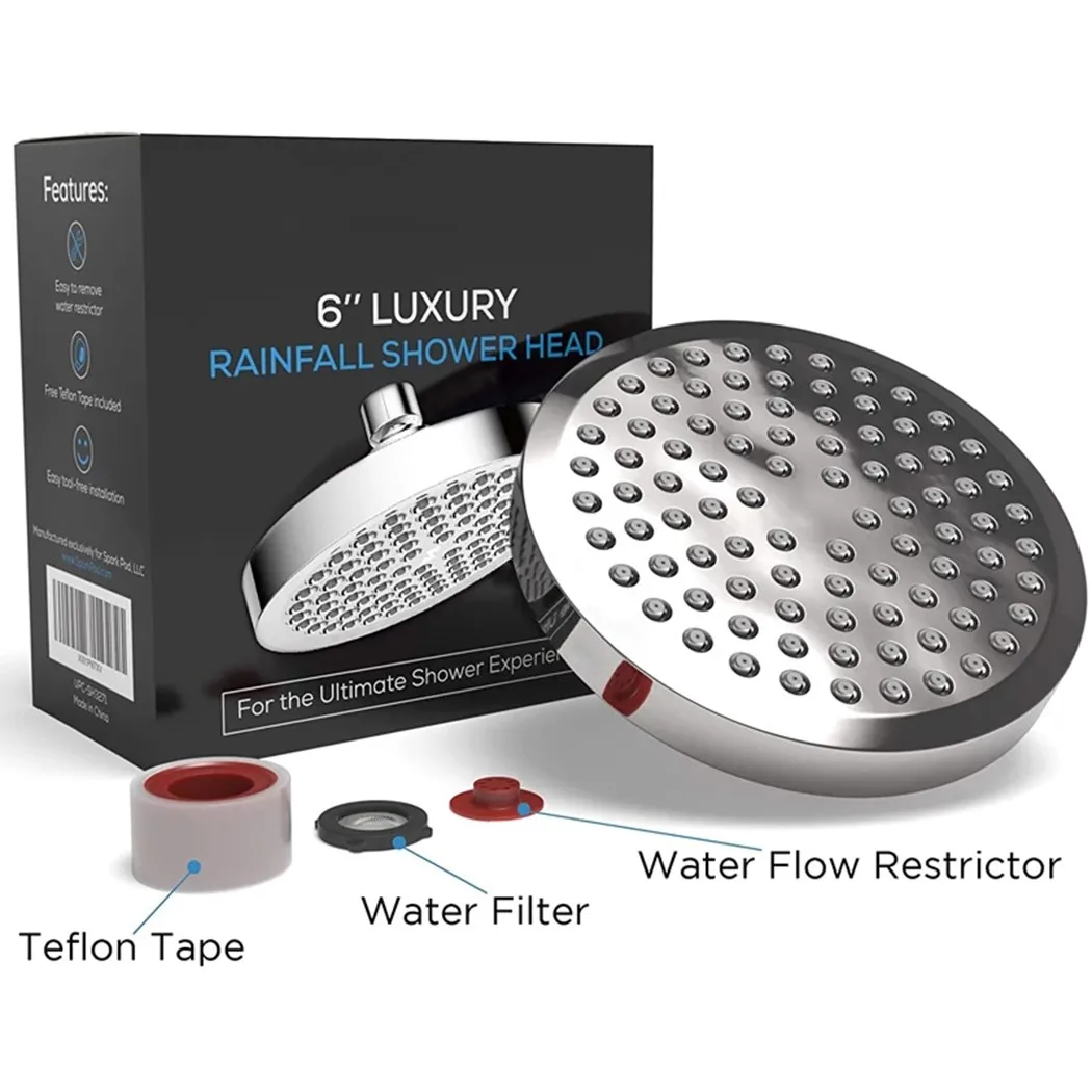 

Accessories Shower Head Chrome For Bathroom High Pressure Professional