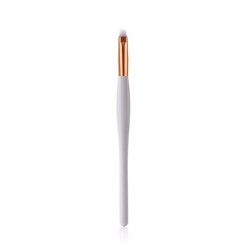 5- Eyebrow brush Белый и золотой деревянный набор кистей для макияжа, мягкая основа, пудра, румяна, тени для век, консилер, Кисть для макияжа глаз, кисти для косметики, инструменты - Handle Color: 5- Eyebrow brush