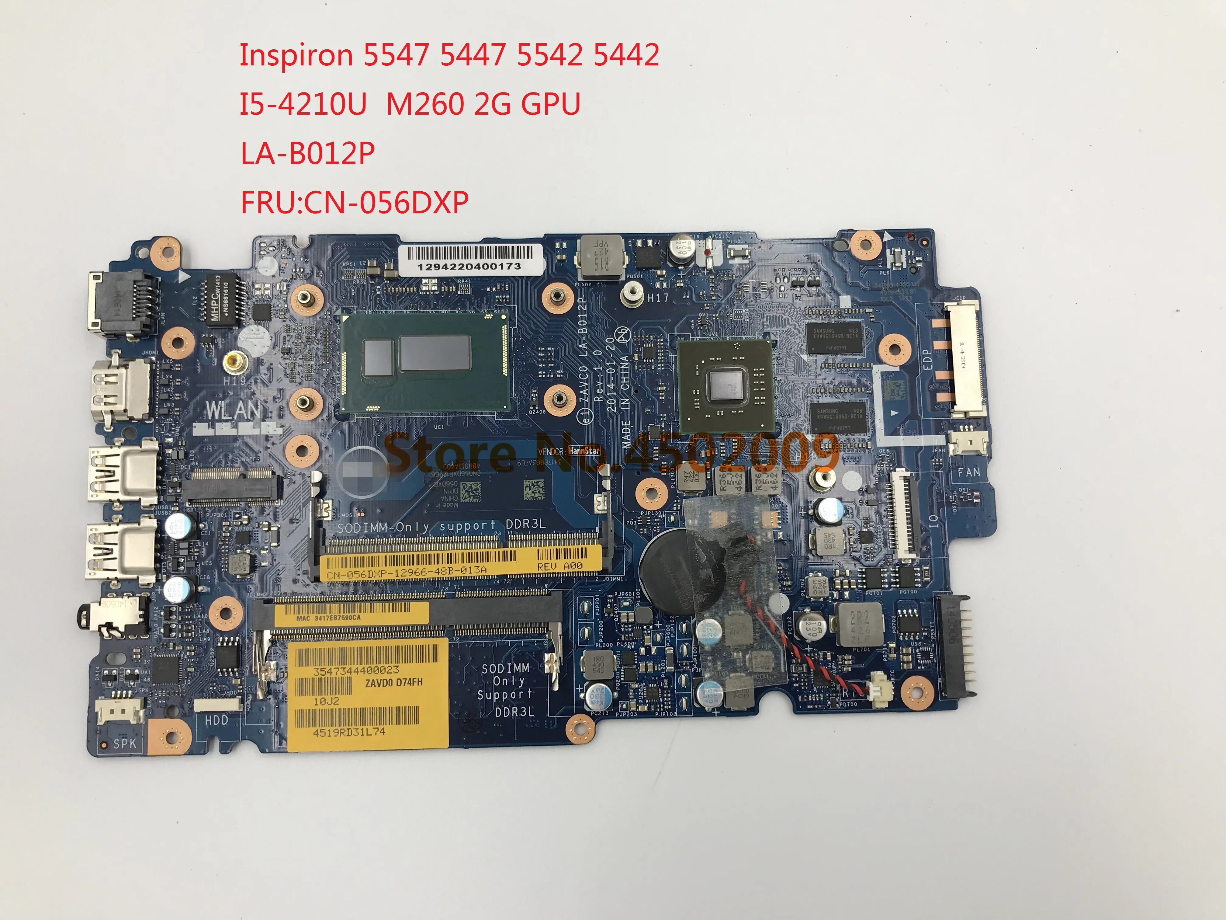 Для dell Inspiron 5547 5447 5542 5442 LA B012P CN 056DXP 56DXP материнская плата портативного компьютера с