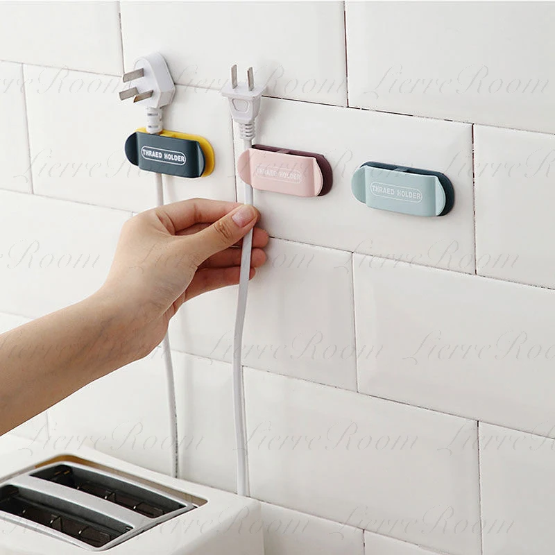 

LierreRoom органайзер для кабеля, пластиковый крестообразный держатель для кабеля, гибкие зажимы для управления кабелем, держатель для мыши, нау...