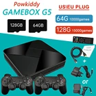 Игровая консоль Powkiddy G5 S905L, мини-эмулятор 1000015000 + игр, Wi-Fi, Ретро ТВ-приставка, игровой плеер, проводнойбеспроводной
