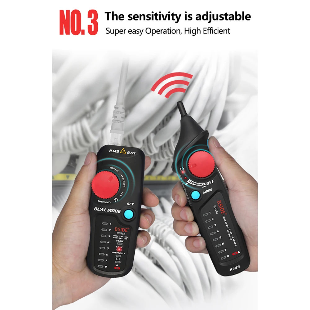 Кабельный трекер ЖКД сетевой тестер двойной режим Сетевой провод провода Тонер