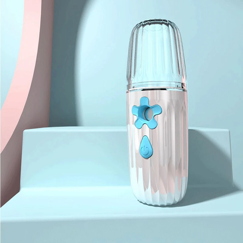 

Mini 35ml Nano Mist Facial Spray Cold Moisturizing Humidifier Skin Care Water Nebulizer USB Charging Face Steamer