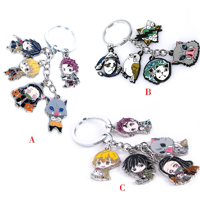 

Anime Demon Slayer: Kimetsu No Yaiba Keychain Cartoon Figure Pendent Keyring Gift for Kinds Cosplay Key Chain
