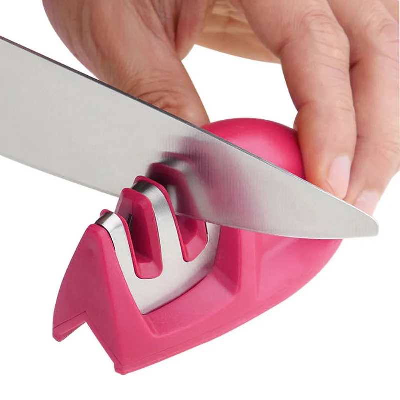 B pink 10x5.5cm Трехступенчатый керамический, твердосплавный Карманный алмазный инструмент для повседневного использования, профессиональный точильный камень - Цвет: B pink 10x5.5cm