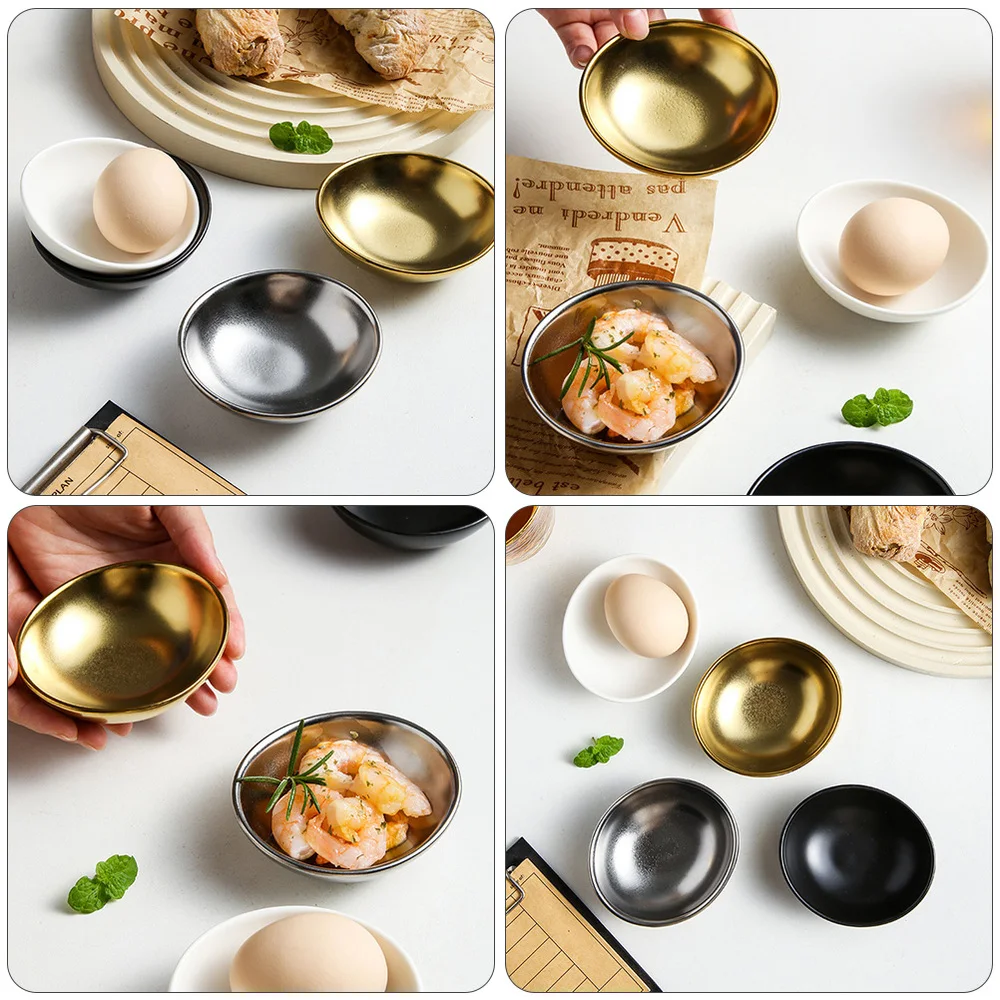 4 шт. керамические тарелки для приправ соус уксус посуда (разные цвета)|Блюдца и