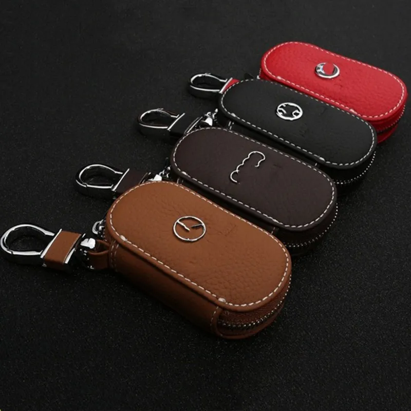 Подходит для универсальных автомобильных смарт-ключей кожаные кошельки ключей