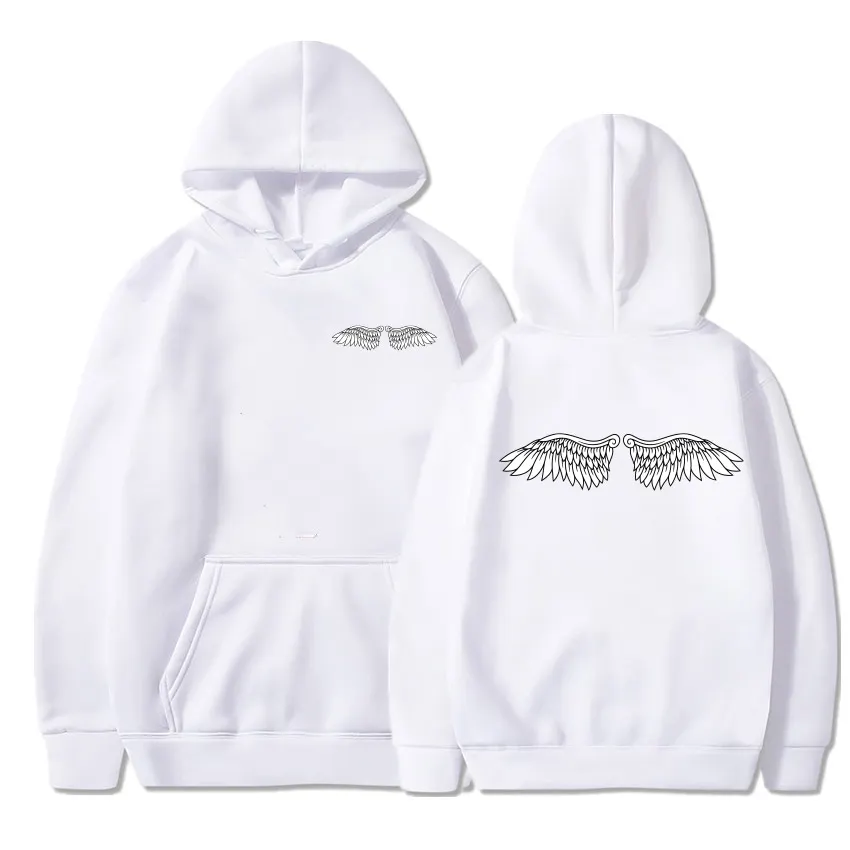 

Men/Women Custom hoodies Wings Print hooded Hoodie Customized Sweatshirt Autumn Spring Tops Cotton High Quality Streetwear