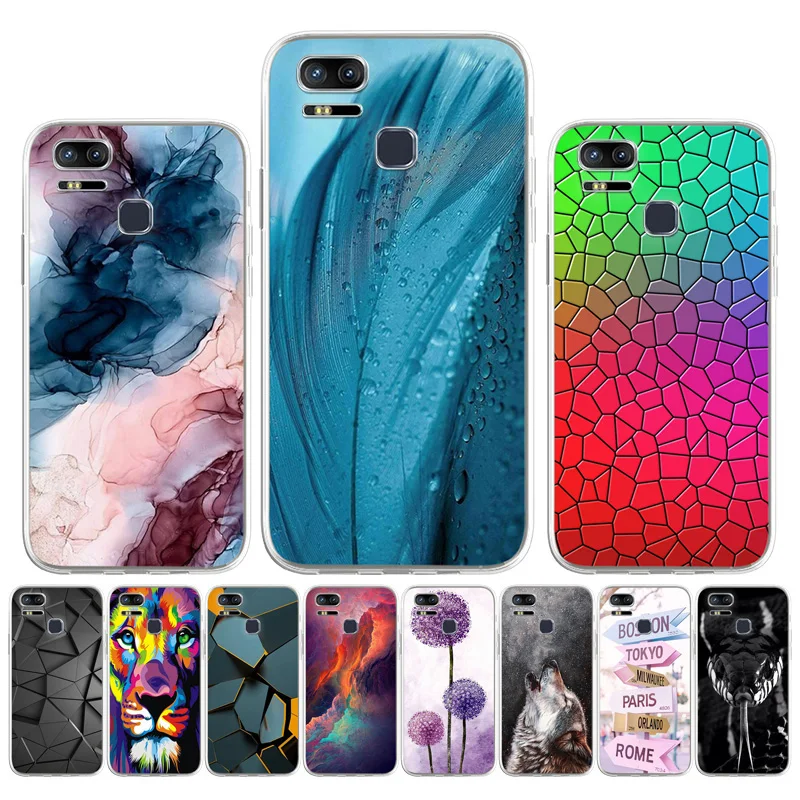 

Case For ASUS Zenfone 3 Zoom ZE553KL Z01HDA Zoom S 5.5 inch Soft Silicone TPU Back Cover Painted Fundas Coque Etui Bumper Shell