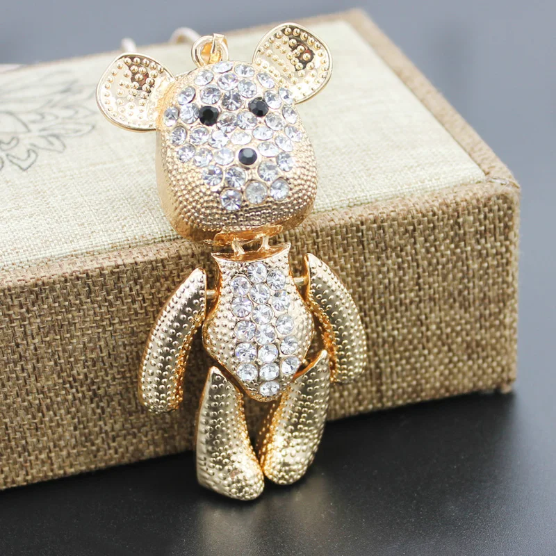 Ожерелье T · YOOA с подвеской в виде маленького медведя для девочек и детей со