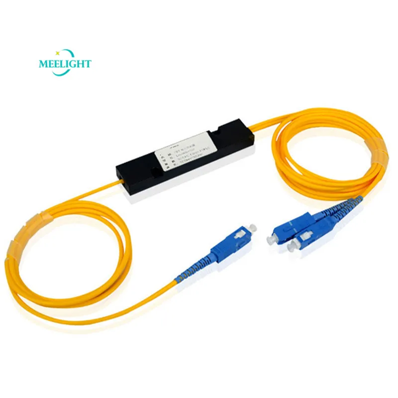 2 шт. оптический патч корд 1X2 PLC одномодовый волоконно разветвитель FBT муфта 1/2