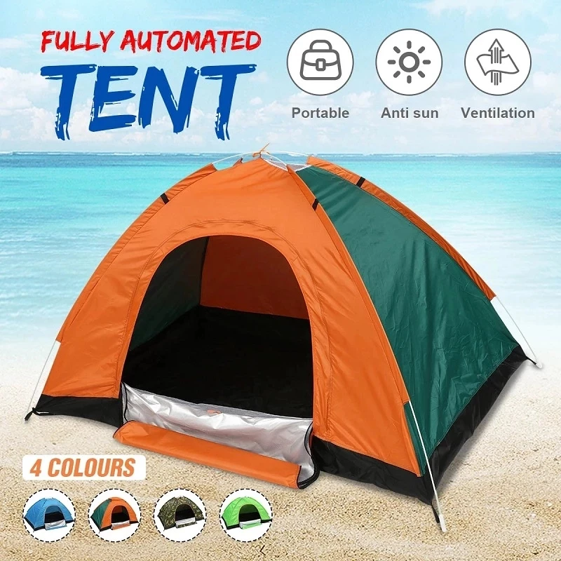 

1~2 Person Automatic Pop Up Outdoor Family Camping Tent Easy Open Camp Tents Ultralight Instant Shade Portable Free Construction