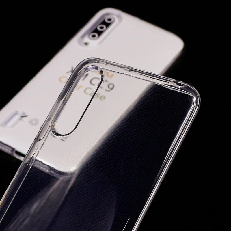 Прозрачный мягкий гель силиконовый чехол 2 мм для XiaoMi 9 SE CC9 CC9E RedMi Note 6 7 8 Pro 8A 7A 6A 5A 5