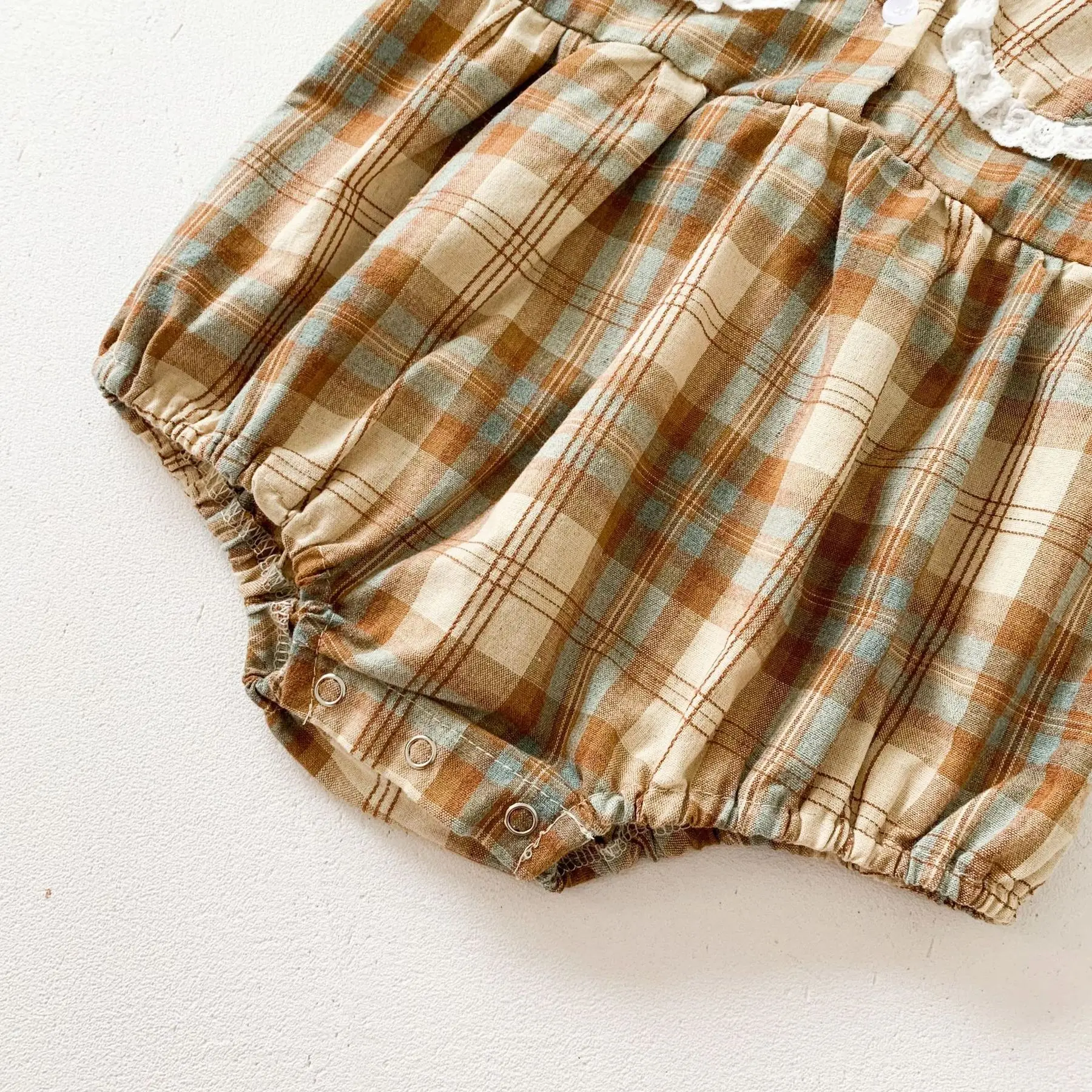 

Koodykids New Spring Baby Girl Bodysuits Toddler Girl Outfits Vintage Plaid Rompers Clothing Rompers Princess Girl Clothes 2021