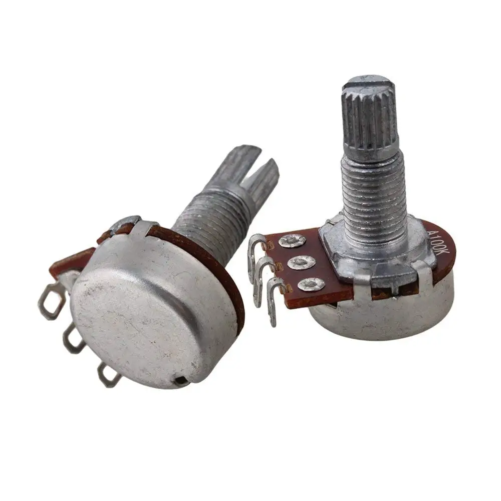 a100k elektrische gitarre steuer potentiometer durchmesser 18mm welle pack von 10 free global shipping