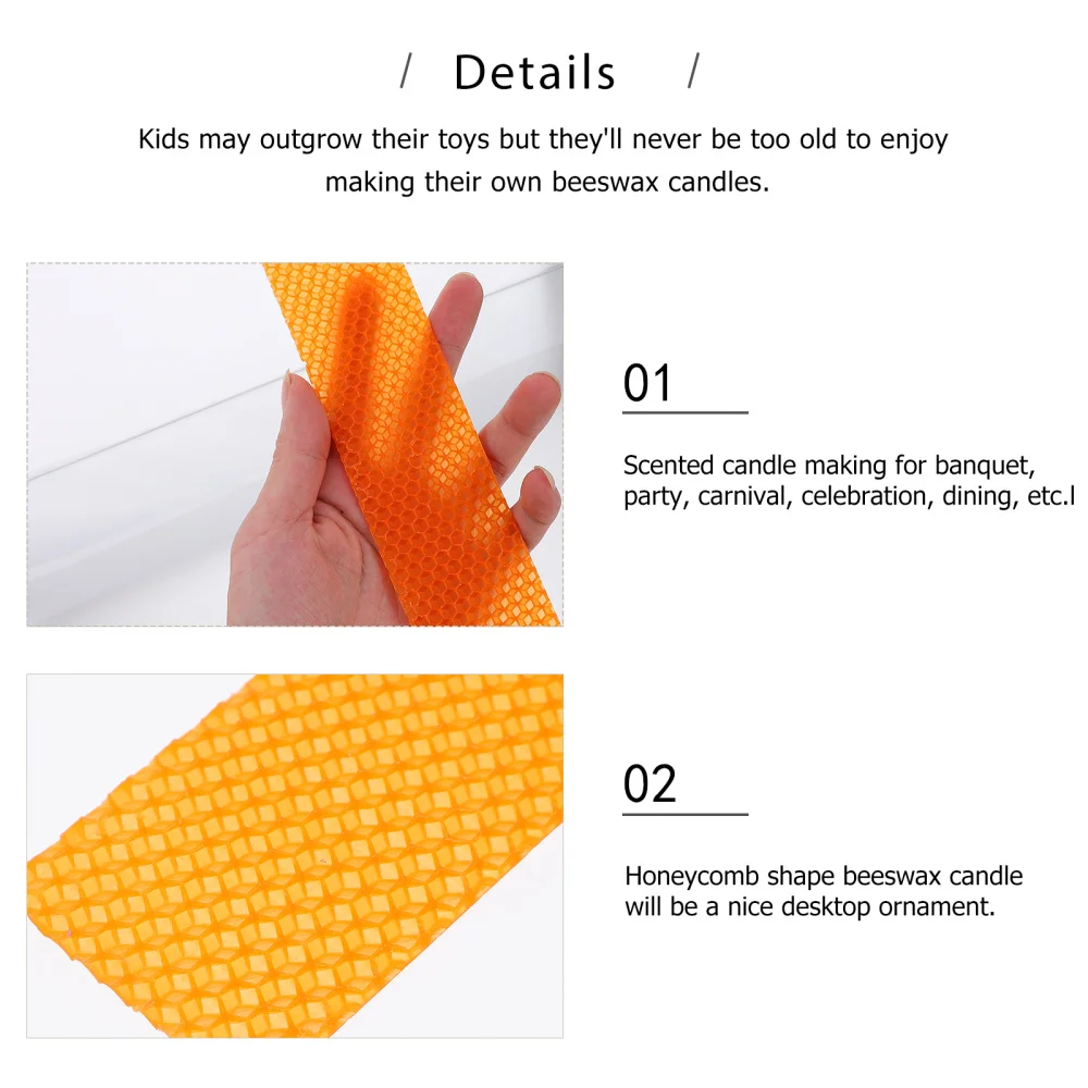 

21pcs Beeswax Candle Making Kit Beeswax Sheets Kids DIY Supplies (Mixed Color)