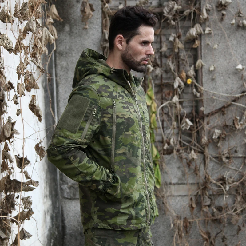 New Multicam Camo Tactical Hunting Hoody Jacket CP Ripstop Field Hunting Jakcet CP for Outdoor Hunting Jacket with Hoody