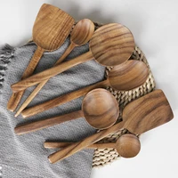 musowood teak wooden turner spatula rice spoon big soup scoop for cooking wood kitchen cooking utensils supplies