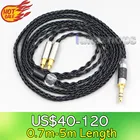 8-жильный посеребренный кабель LN006598 для наушников, 2,5 мм, 4,4 мм, XLR, для аудиотехники ATH-ADX5000, ATH-MSR7b, 770H, 990H, A2DC
