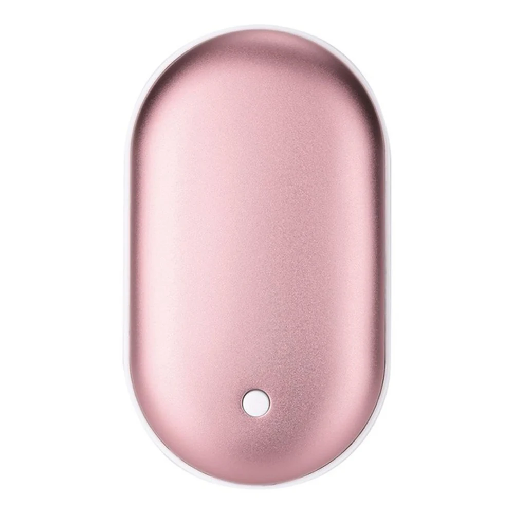 Rose golden mini electric heaterМини-Электрический нагреватель для рук для путешествий, долговечный удобный мини карманный нагреватель для дома, теплый продукт, милый Перезаряжаемый USB светодиодный - Цвет: Rose golden