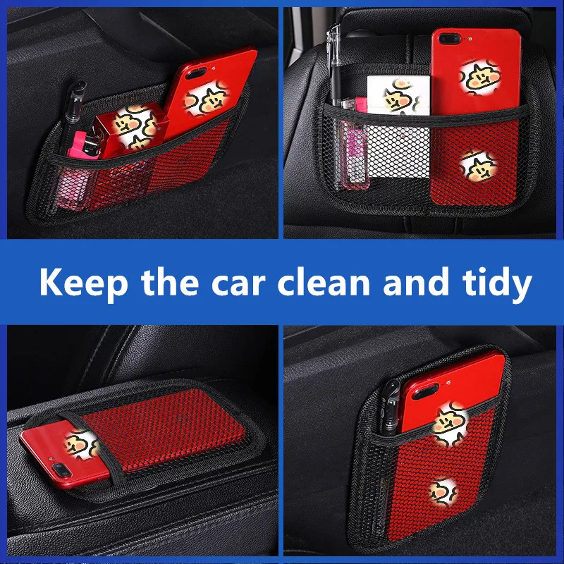 Черная Женская сумка материал из суперволокна автомобильная сеть для груза