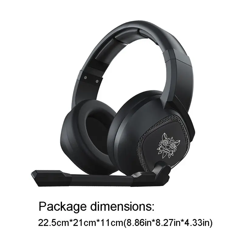 

Игровая гарнитура с микрофоном, шумоизоляция, Накладные наушники с светодиодный подсветкой E5BA, новинка