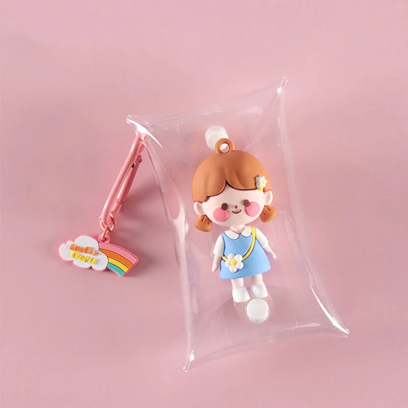 

Keychain Birthday Gift Go on a Date Cute Cartoon Couple Accessories Pendant Trend Kid DollKawaii Toy Blind Random Box