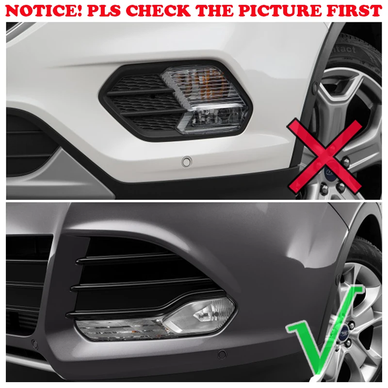 Хромированные передние противотумансветильник для Ford Escape Kuga 2 2013 2014 2015 2016 |