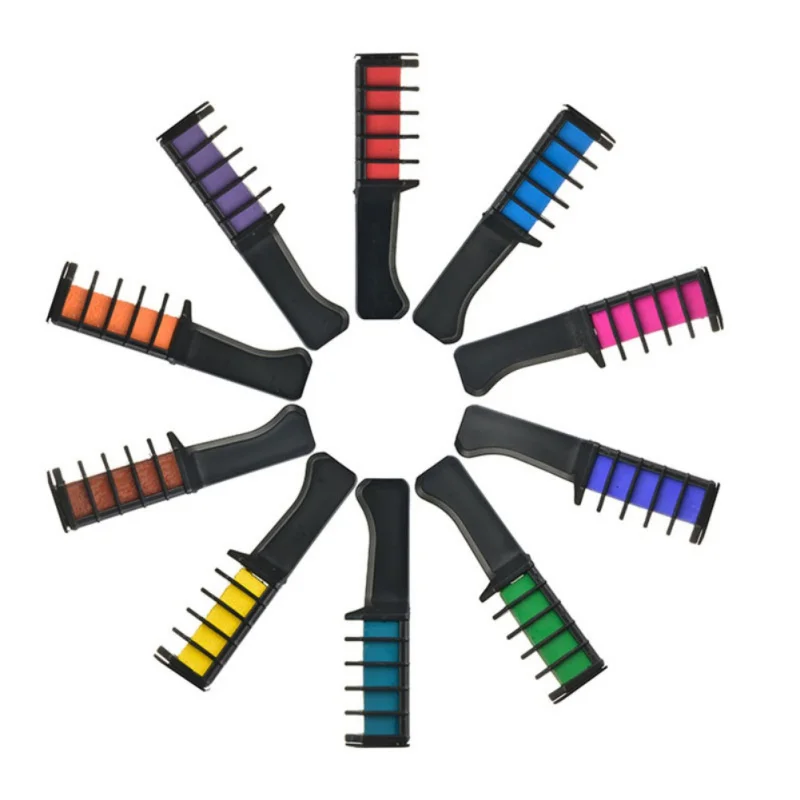 

6pcs/10pcs Mini Hair Color Combs Disposable Hair Color Stick Temporary Hair Color Combs Mini Hair Color Sticks