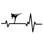 Интересная виниловая водонепроницаемая и Солнцезащитная наклейка Karking для автомобиля с эффектом памяти сердцебиения, 17 см * 8 см