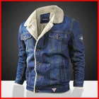 Зимняя Утепленная Мужская джинсовая куртка ZOGAA, ковбойские Теплые повседневные флисовые пальто, Модная Джинсовая куртка, джинсовая куртка, женская верхняя одежда