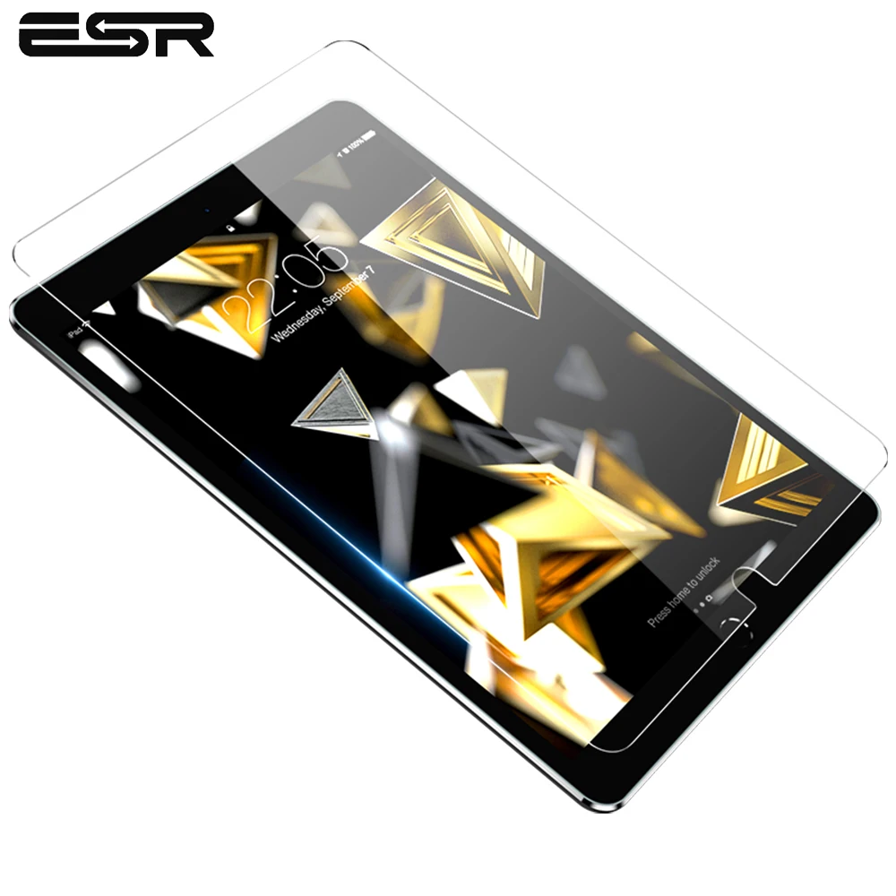 2 шт./лот ESR закаленное стекло для iPad Mini 5/iPad Mini 4 защита экрана твердость 9H HD прозрачная стеклянная пленка для iPad Mini 5