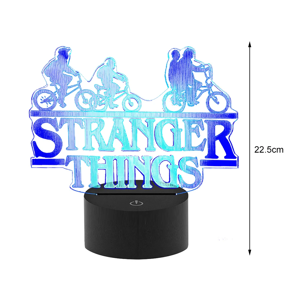 

LED Night Lights Rechargeable Indoor Home Garden Acrylic 3D Table Lamps Color Drama Figure Touch Remote Control Bedside