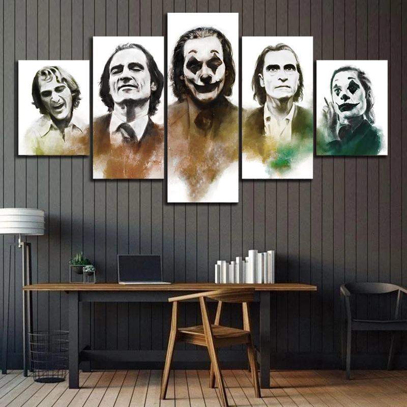 Абстрактная живопись маслом в стиле Джокер 2019 постер фильма Картина на холсте Wall